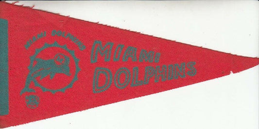 Miami Dolphins 1970s vintage mini felt pennant - AutographsForSale.com