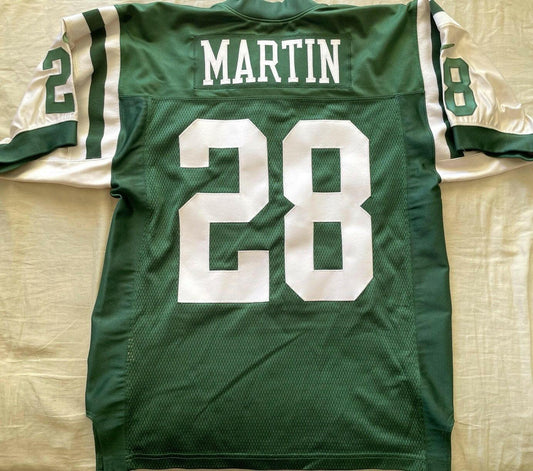 Curtis Martin New York Jets 2000 Nike GAME MODEL green stitched jersey - AutographsForSale.com