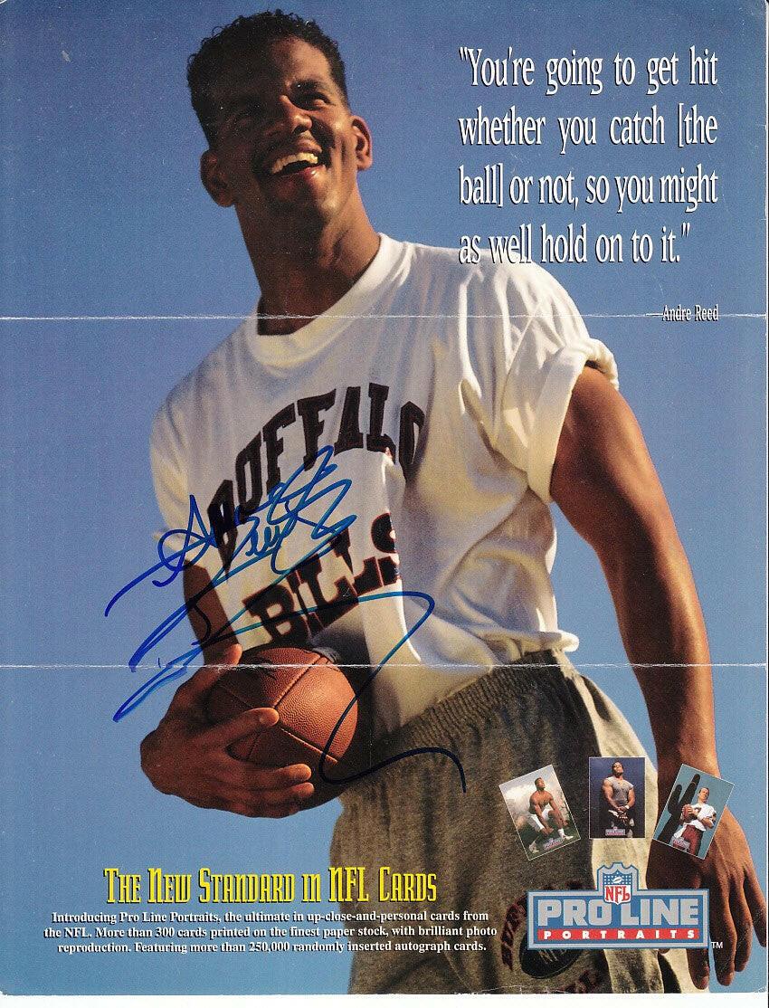 Andre Reed signed Buffalo Bills 1991 Pro Line 8.5x11 photo - AutographsForSale.com