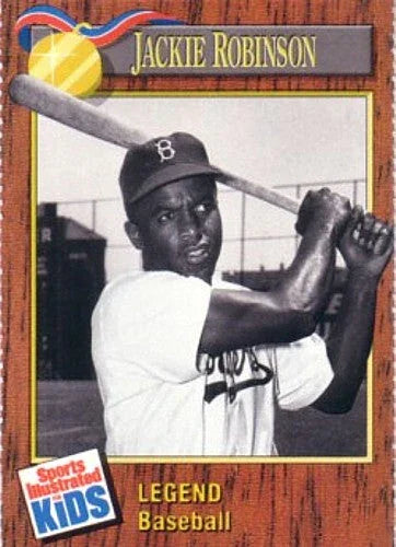 Jackie Robinson Brooklyn Dodgers 1990 SI for Kids Legends card - AutographsForSale.com