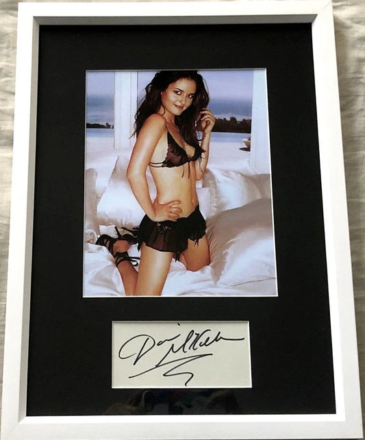 Danica McKellar autograph framed lingerie 8x10 photo JSA - AutographsForSale.com