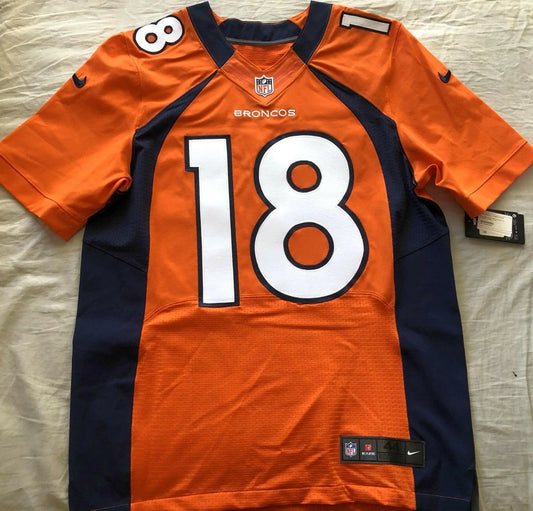 Peyton Manning Denver Broncos 2012 Nike Elite Orange game model jersey New - AutographsForSale.com