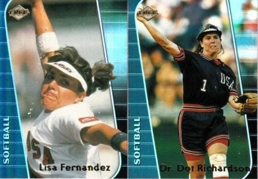Lisa Fernandez and Dot Richardson 2000 Collector’s Edge Olympic softball 2 card set - AutographsForSale.com