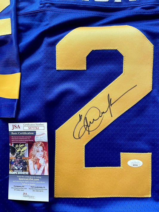 Eric Dickerson signed LA Rams NFL vintage blue jersey JSA - AutographsForSale.com