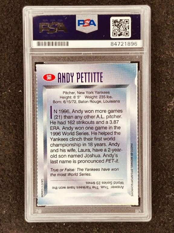 Andy Pettitte autographed New York Yankees 1997 Sports Illustrated for Kids card PSA/DNA Slabbed - AutographsForSale.com