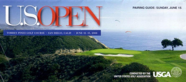 2008 US Open Sunday Pairings Guide Tiger Woods Wins 14th Major - AutographsForSale.com