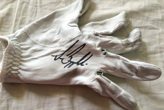 Dominic Bozzelli signed 2019 Farmers Insurance Open tournament used Footjoy golf glove - AutographsForSale.com