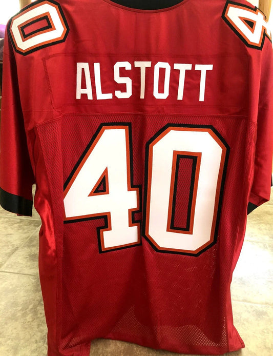 Mike Alstott Tampa Bay Buccaneers Reebok red stitched jersey NEW - AutographsForSale.com