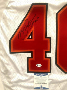 Mike Alstott signed Buccaneers 2002 Reebok game model jersey BAS - AutographsForSale.com