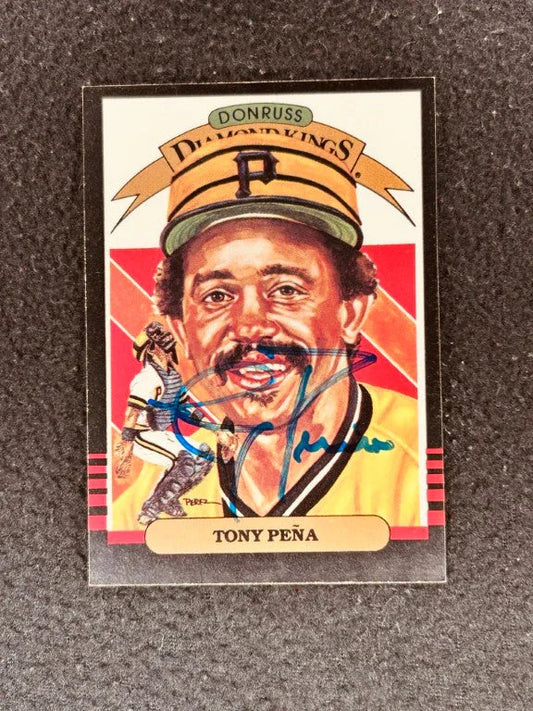 Tony Pena signed Pittsburgh Pirates 1985 Donruss DK card - AutographsForSale.com