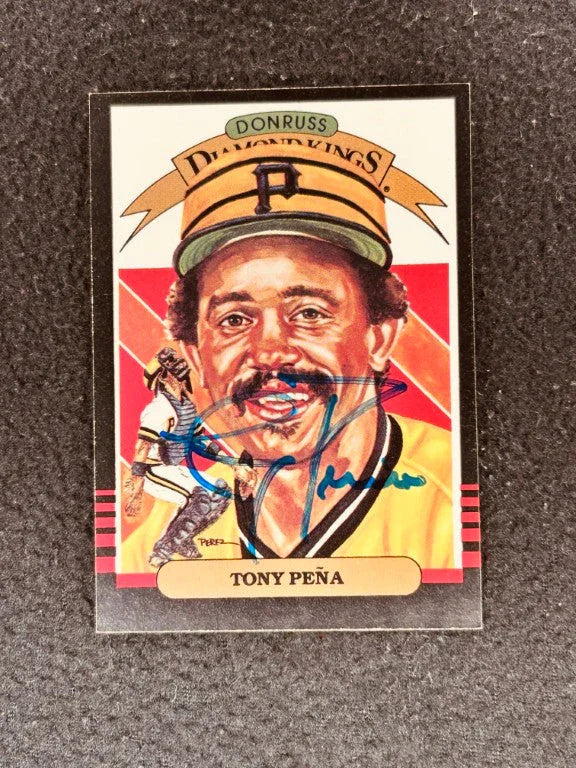Tony Pena signed Pittsburgh Pirates 1985 Donruss DK card - AutographsForSale.com