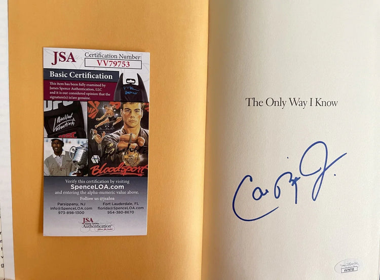 Cal Ripken autographed The Only Way I Know hardcover book JSA - AutographsForSale.com