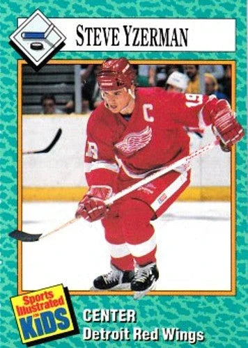 Steve Yzerman Detroit Red Wings 1989 SI for Kids card - AutographsForSale.com