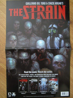 Strain 2014 SDCC Dark Horse Comics mini 2 sided foldout poster - AutographsForSale.com
