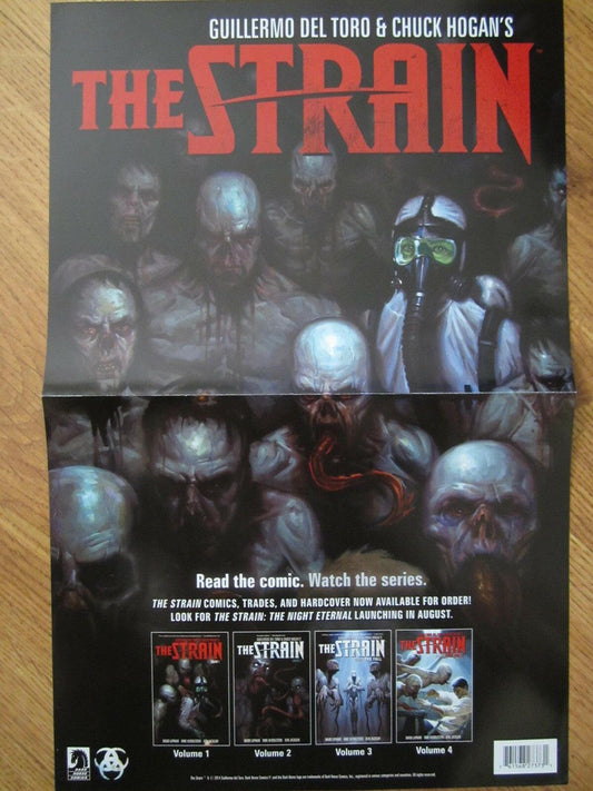 Strain 2014 SDCC Dark Horse Comics mini 2 sided foldout poster - AutographsForSale.com