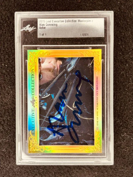Alan Cumming 2015 Leaf Masterpiece Cut Signature certified signed card 1/1 JSA X-Men 2 - AutographsForSale.com