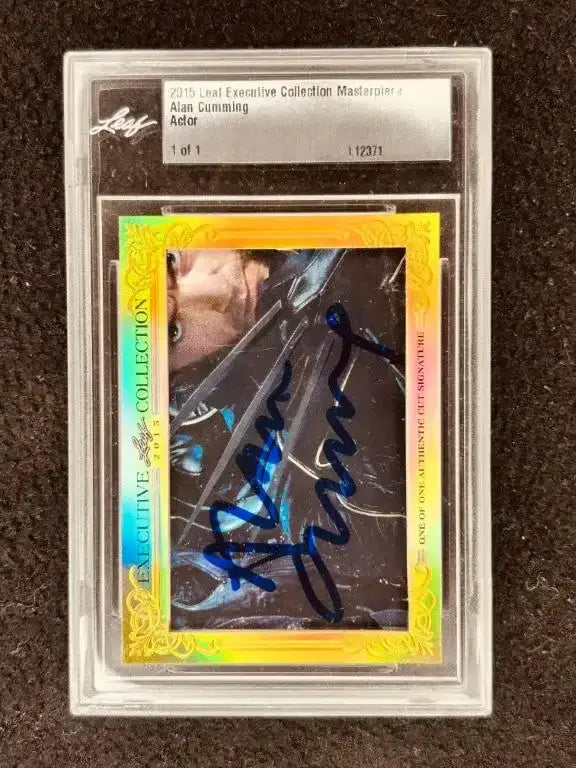 Alan Cumming 2015 Leaf Masterpiece Cut Signature certified signed card 1/1 JSA X-Men 2 - AutographsForSale.com
