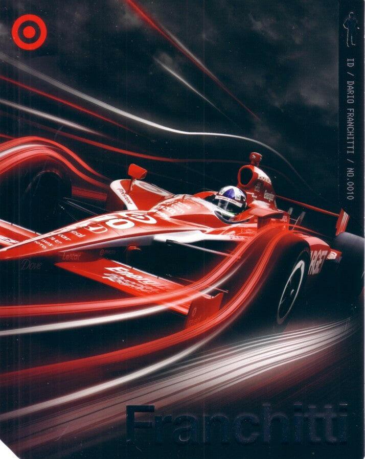 Dario Franchitti 2010 Target Irl Foldout photo card - AutographsForSale.com
