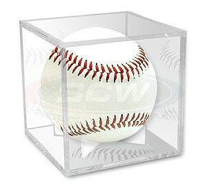 Baseball plastic Display Case Cube Holder - AutographsForSale.com
