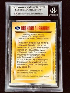 Brendan Shanahan signed Hartford Whalers 1996 SI for Kids card BAS - AutographsForSale.com