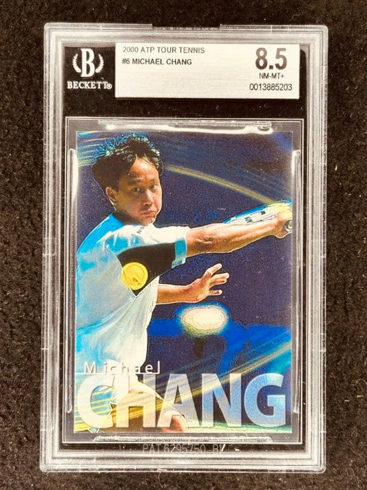Michael Chang 2000 ATP Tour tennis card BGS Graded 8.5 - AutographsForSale.com
