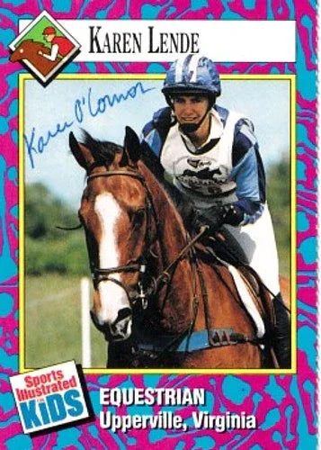 Karen Lende autographed 1993 SI for Kids Equestrian card - AutographsForSale.com