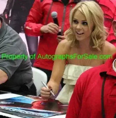 Laura Vandervoort signed sexy 2007 Stuff magazine photo JSA - AutographsForSale.com