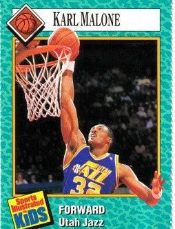 Karl Malone Utah Jazz 1989 Sports Illustrated for Kids card - AutographsForSale.com