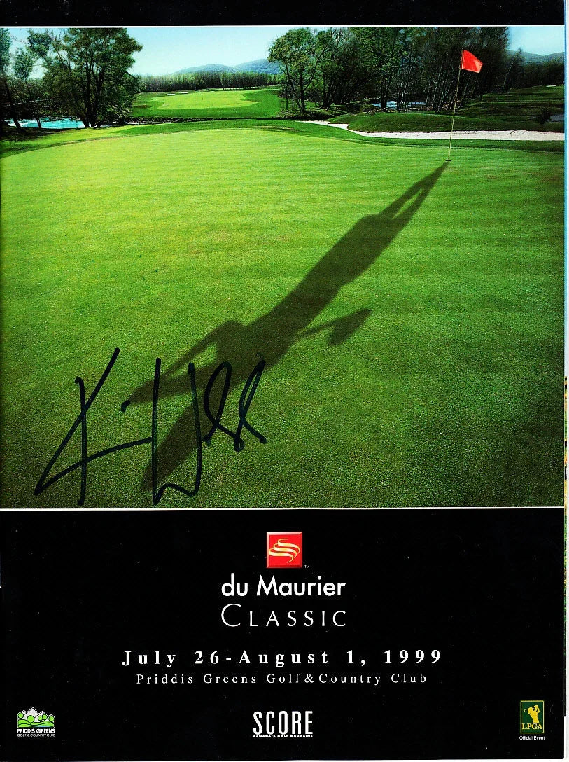 Karrie Webb signed 1999 LPGA Du Maurier Classic tournament program - AutographsForSale.com