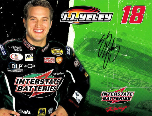 JJ Yeley signed Interstate Batteries 2006 NASCAR photo card - AutographsForSale.com