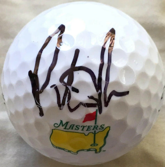 Patrick Reed autographed Masters logo Titleist golf ball JSA - AutographsForSale.com
