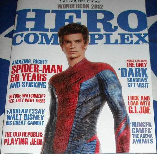 Amazing Spider-Man movie 2012 Wondercon Hero Complex LA Times magazine (Andrew Garfield) - AutographsForSale.com