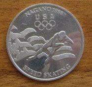 1998 US Olympic speed skating team General Mills Coin Medallion - AutographsForSale.com