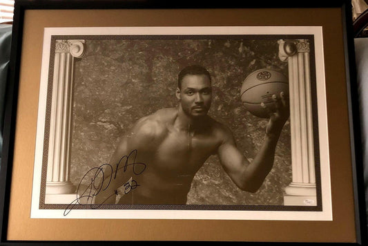 Karl Malone autographed 1992 USA Olympic Dream Team litho poster framed JSA Utah Jazz - AutographsForSale.com