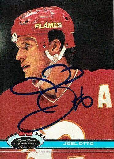 Joel Otto signed Calgary Flames 1991-92 Stadium Club card - AutographsForSale.com