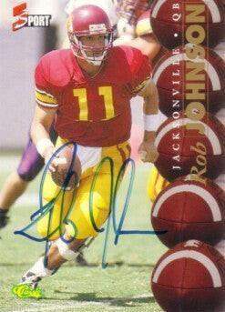 Rob Johnson certified signed USC Trojans 1995 Classic card - AutographsForSale.com