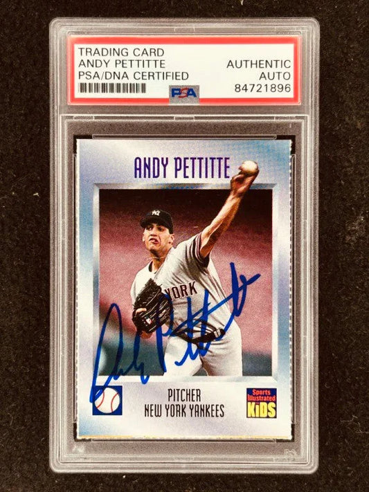 Andy Pettitte autographed New York Yankees 1997 Sports Illustrated for Kids card PSA/DNA Slabbed - AutographsForSale.com