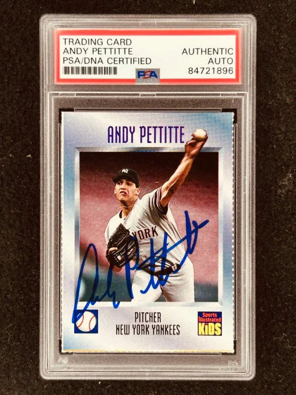 Andy Pettitte autographed New York Yankees 1997 Sports Illustrated for Kids card PSA/DNA Slabbed - AutographsForSale.com
