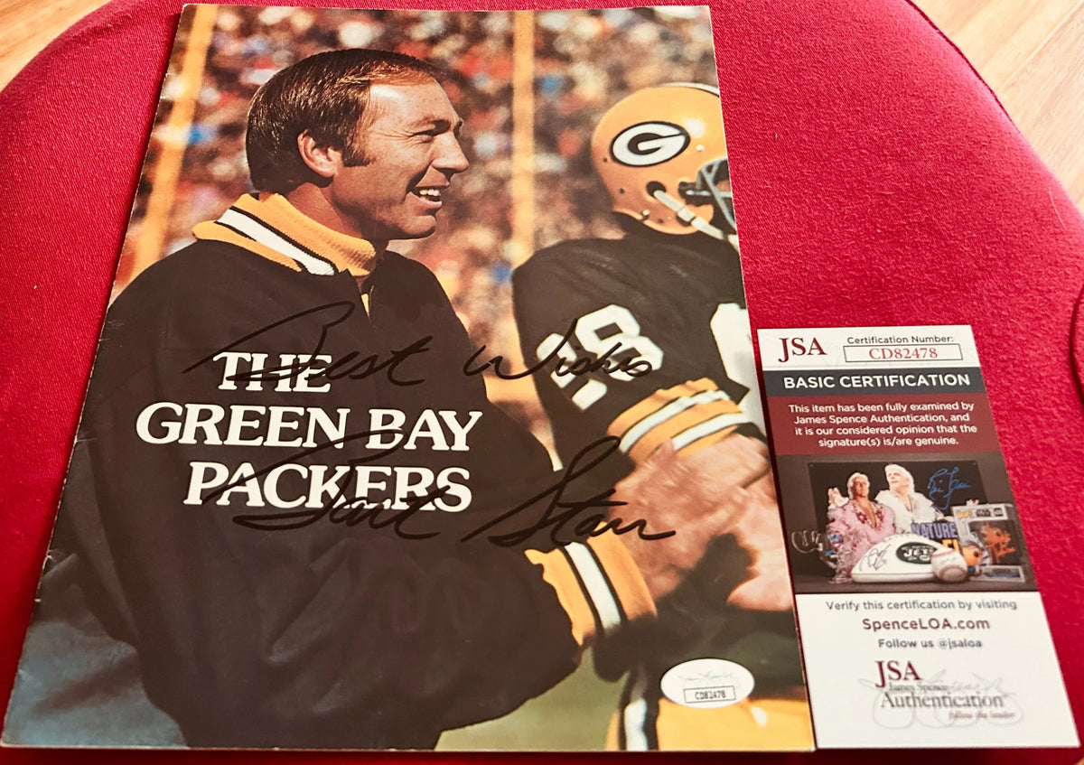 Bart Starr signed 1978 1979 Packers magazine with Best Wishes JSA - AutographsForSale.com