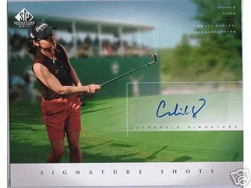 Candie Kung certified signed 2004 Upper Deck SP Signature golf 8x10 LPGA photo card - AutographsForSale.com