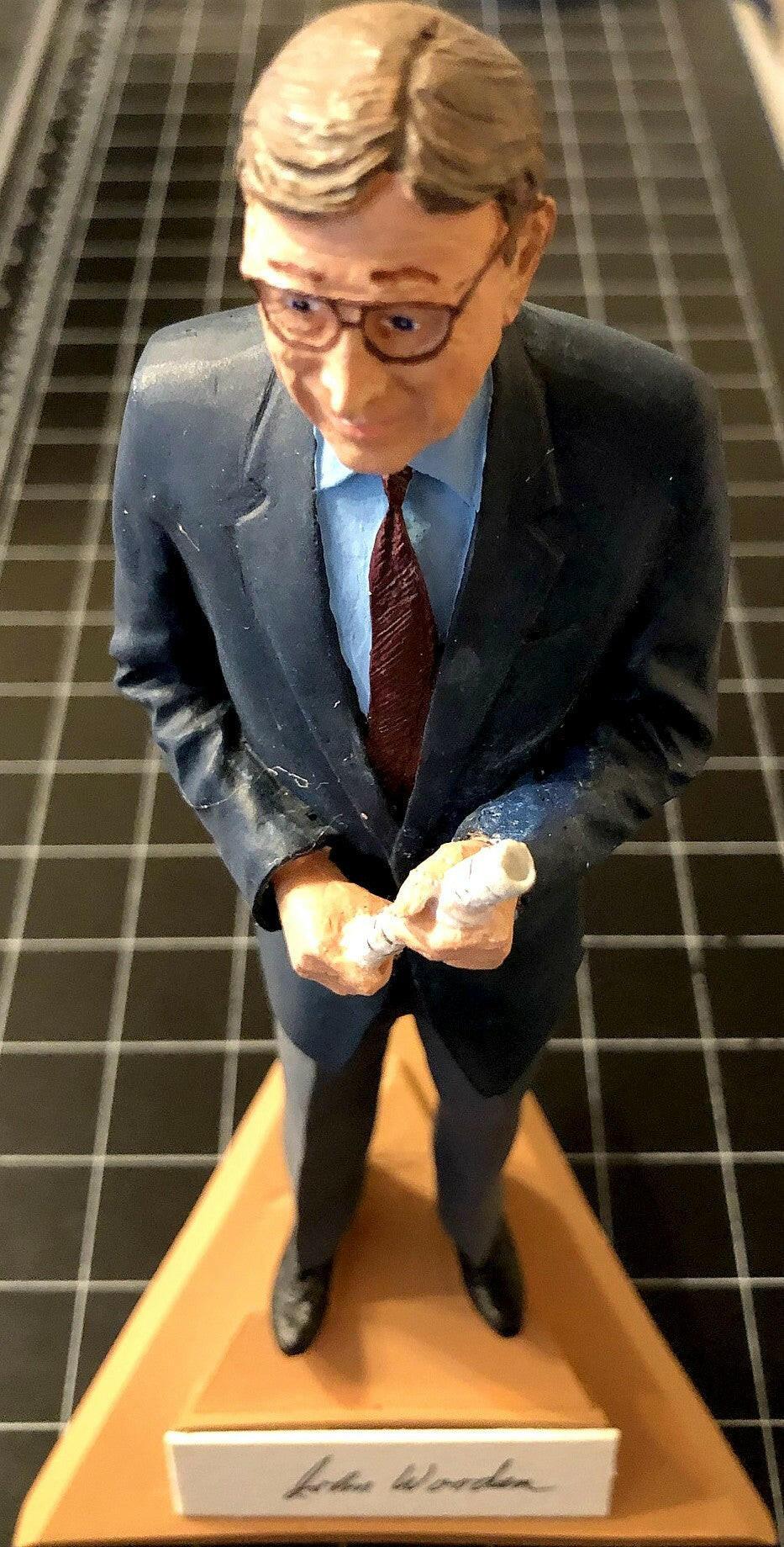 John Wooden signed UCLA Gartlan figurine limited edition 1975 repaired - AutographsForSale.com