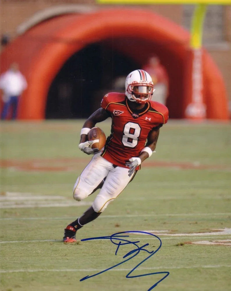 Darrius Heyward-Bey signed Maryland Terrapins 8x10 photo - AutographsForSale.com