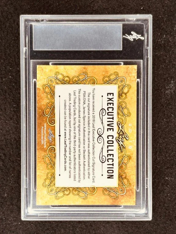 Jim Calhoun 2018 Leaf Masterpiece Cut Signature certified signed card 1/1 JSA UConn - AutographsForSale.com