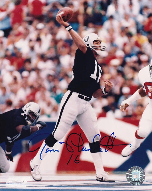 Jim Plunkett autographed Oakland Raiders 8x10 photo - AutographsForSale.com
