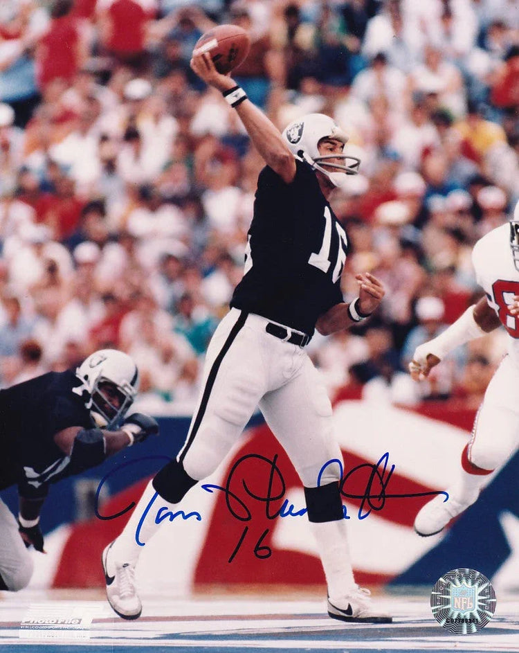 Jim Plunkett autographed Oakland Raiders 8x10 photo - AutographsForSale.com
