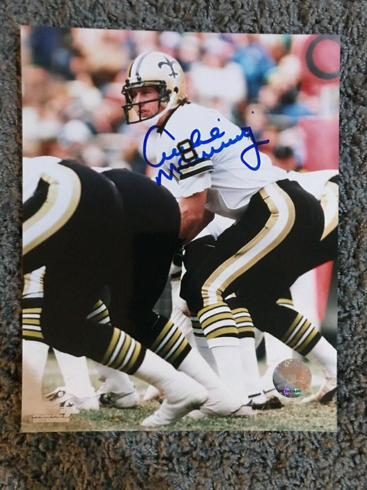 Archie Manning autographed New Orleans Saints 8x10 photo - AutographsForSale.com
