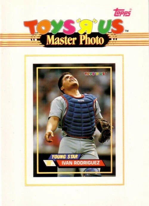 Ivan Pudge Rodriguez Texas Rangers 1993 Stadium Club Toys R Us Master Photo card - AutographsForSale.com