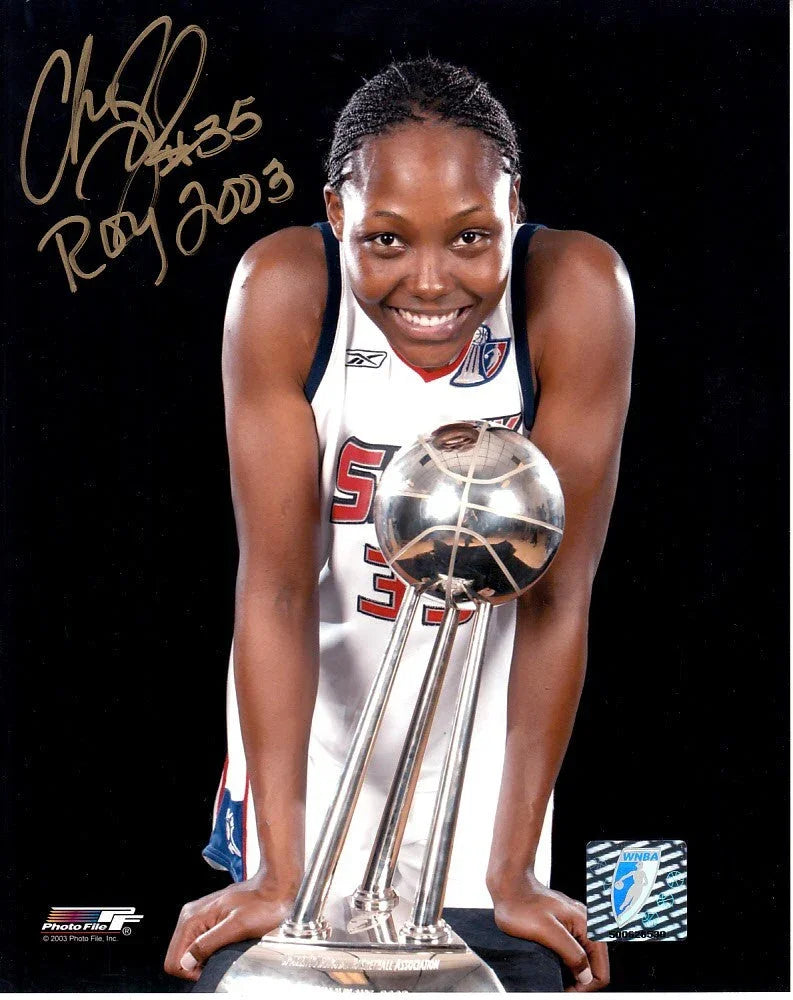 Cheryl Ford signed WNBA Detroit Shock 8x10 photo w/ ROY 2003 - AutographsForSale.com