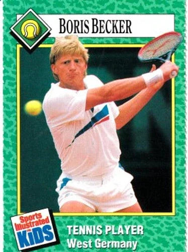 Boris Becker 1990 Sports Illustrated for Kids tennis card - AutographsForSale.com