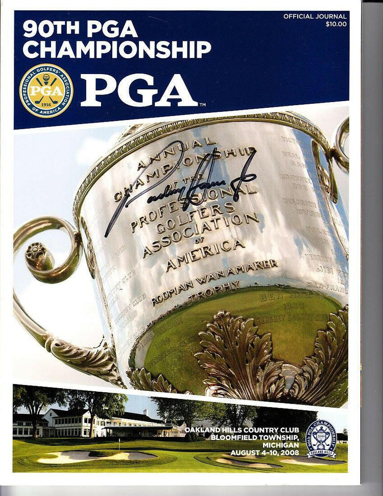 Padraig Harrington autographed 2008 PGA Championship program - AutographsForSale.com
